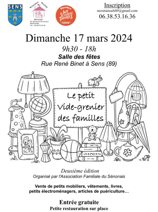 LE PETIT VIDE GRENIER DES FAMILLES - Dimanche 17 mars 2024